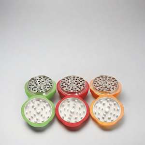 2025 New CANNA 56mm 3-Piece Bob Zinc Alloy Persimmon-Shaped <b>Herb</b> & Tobacco <b>Grinder</b> - Product Image 1