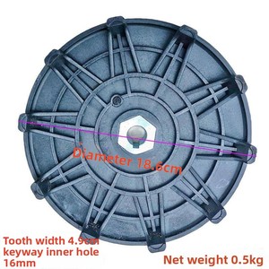 Schneemobil-Reifenkettenrad mit modifiziertem ATV-Vierrad-Offroad-Grip, verdickter Anti-Rutsch-Gürtel, schwarz, hergestellt in China - Product Image 6