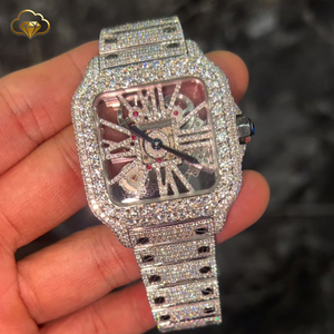 Reloj Bling para Hombre, Estilo Hip Hop, de la Mejor Calidad, con Diamantes de Laboratorio, 41 mm, con Diamantes VVS1 Cultivados en Laboratorio - Product Image 6