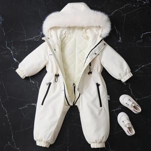 Tuta Unisex Invernale 2024 in Tinta Unita, Spessa, per <span class=keywords><strong>Sci</strong></span> e Arrampicata, Impermeabile, Monopezzo Apribile per Neonati - Product Image 5