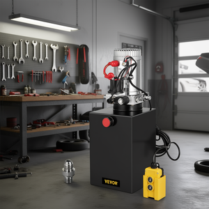 Pompe hydraulique Vevor 13 quarts 3200 PSI à simple action avec réservoir en acier pour unité de levage de voiture 12 volts - Product Image 2