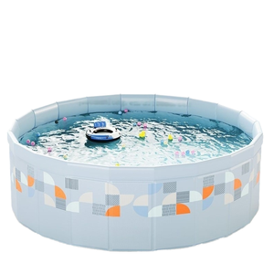 <span class=keywords><strong>Piscine</strong></span> portable d'extérieur pour adultes avec clôture et <span class=keywords><strong>bac</strong></span> à <span class=keywords><strong>sable</strong></span>, <span class=keywords><strong>piscine</strong></span> ronde multifonctionnelle - Product Image 1