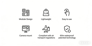 Propulsor Subacuático Ligero LEFEET P1 Lite de 1.8 kg, Carga Inversa, IP68, 60 m, 4 Velocidades, Control Inalámbrico - Product Image 6
