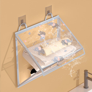 Transparent Waterproof Bathroom <b>Storage</b> Bag Rectangle Hanging Dustproof Cover Wall Mounted <b>Shower</b> Use - Product Image 4