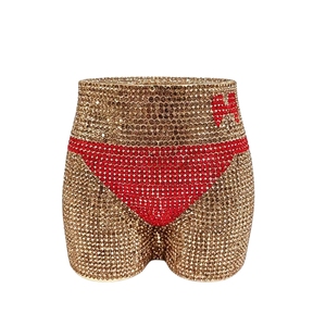 Mini sac de soirée sexy pour femme avec cristaux, pochette à strass époustouflante, sac à main à chaîne détachable pour rendez-vous galants et Halloween - Product Image 3
