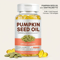 Gélules d'huile de graines de citrouille à marque privée avec zinc et vitamine B6 pour le soutien de la prostate masculine – Complément alimentaire à base de plantes OEM