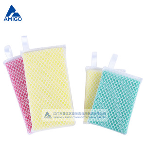 Éponge de nettoyage Amigo Lec K-008, tampon à vaisselle rectangulaire à motif diamant, outil de nettoyage de cuisine - Product Image 3