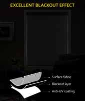 Persianas y cortinas enrollables inalámbricas para ventana interior, persianas opacas para el hogar, sala de estar, dormitorio, persianas enrollables para ventana