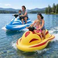 Bateau gonflable électrique de style influenceur, bateau à moteur flottant, bateau de pêche, parc aquatique, mini-bateau rapide, PVC écologique, 2 places