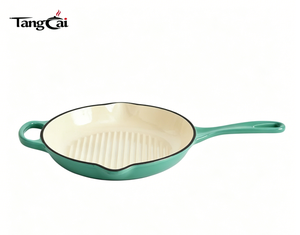 Ensemble de 9 ustensiles de cuisine <span class=keywords><strong>en</strong></span> <span class=keywords><strong>fonte</strong></span> émaillée de qualité supérieure, résistant au four et compatible avec toutes les plaques de cuisson, incluant des cocottes de 3,5 et 5,7 litres - Product Image 4