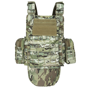 Gilet tactique porte-plaques en polyester 1000D avec pochettes pour chargeurs, équipement extérieur réglable - Product Image 2