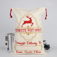 Sacs de Noël en toile 50x70cm avec cordon de serrage, écologiques, recyclés, durables, réutilisables, pour sublimation, vente en gros High King