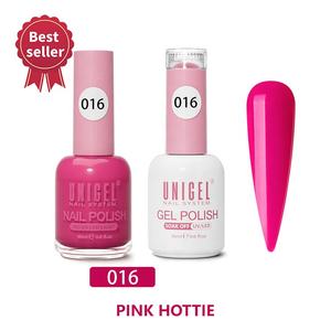 Unigel #01-#018 Venta al por mayor profesional Colores sólidos Etiqueta privada 2 en 1 Magnífico esmalte de gel UV 98% a juego y laca de uñas - Product Image 3