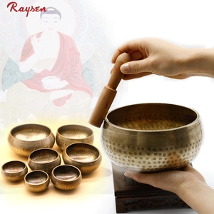 Cuencos Tibetanos de Latón Raysen ESB-LP al por Mayor de Nepal, Cuenco Tibetano para Meditación - Product Image 6