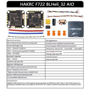 Controlador de Vuelo AIO F722 de 32 Bits y 45A, ESC 4 en 1 para Drones FPV DIY, Hecho en China - Product Image 4
