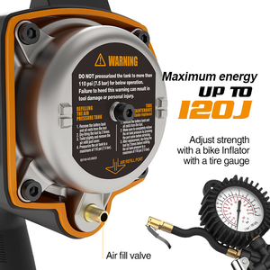 <span class=keywords><strong>Clavadora</strong></span> Neumática <span class=keywords><strong>Freeman</strong></span> de 34 Grados y 2 1/2 Pulgadas para Conectores Metálicos y Soportes de Viga, Modelo OEM XR250S, 35 Piezas - Product Image 6