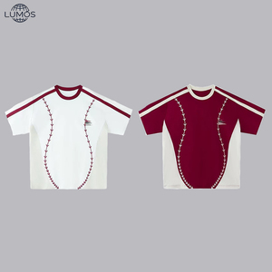 T-shirts respirants à séchage rapide pour hommes, maillots de sport amples et décontractés pour l'été, logo et motif personnalisés disponibles - Product Image 1