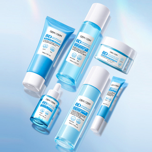 Vente chaude Kit Visage Acide Hyaluronique Vitamine C Anti-âge Rides Sérum Éclaircissant Crème Blanchissante Visage Ensemble de Soins de la Peau - Product Image 6