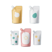 Sachets souples personnalisés anti-fuite pour boissons, jus et eau, avec bec verseur, refermables et autoportants pour l'emballage de liquides