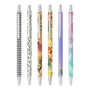 Stylo à bille en métal de luxe OEM avec logo laser personnalisé, stylo de haute qualité pour hôtel avec largeur d'écriture de 1,0 mm, impression personnalisée - Product Image 2