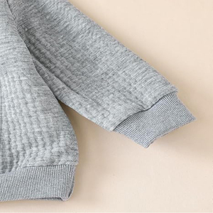 ชุดวอร์มผ้าฝ้ายพิมพ์ลายไซส์ใหญ่พิเศษสำหรับเด็กฤดูหนาวชุดวอร์มกางเกงวิ่งชุดวอร์มผ้าขนแกะแบบกำหนดเองแห้งเร็ว2ชิ้น - Product Image 3