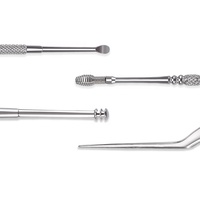 Kit de nettoyage des oreilles professionnel en acier inoxydable, 3 pièces, outil d'élimination du cérumen