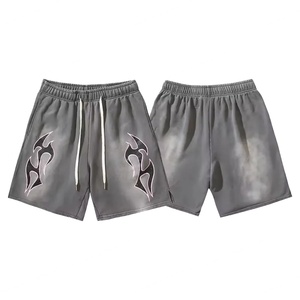 กางเกงขาสั้นห้าส่วนลำลองผ้าฝ้ายทรงหลวมบางเบาแฟชั่นย้อนยุคแบรนด์ดังสำหรับผู้ชายและผู้หญิง คอลเลคชั่นใหม่ปี 2024 ขายส่ง - Product Image 3