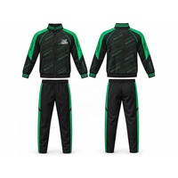 Survêtement de football pour homme à fermeture éclair intégrale, veste et pantalon de sport à jambes affinées pour l'entraînement quotidien en équipe et les commandes en gros