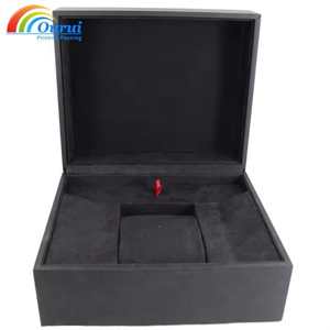 Unique Luxury OEM Factory <b>Black</b> Matte Lacquer Branded Wooden Watch <b>Box</b>,Watch Packaging <b>Box</b> With Custom Logo for Watch - Product Image 3