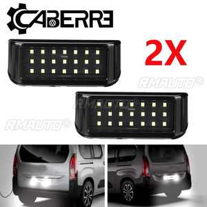 2 pièces, éclairage de plaque d'immatriculation LED pour voiture, lampes de plaque d'immatriculation pour Peugeot Expert II Van pour Citroën Berlingo - Product Image 1