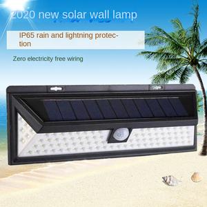 Luces solares LED Lámpara de pared solar para exteriores Lámpara con sensor de movimiento PIR Luz de inundación solar impermeable para decoración de jardín - Product Image 2