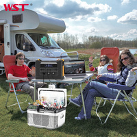 WST Alimentation de secours Centrale électrique Portable pour ordinateur portable PD 100W Chargeur de téléphone à charge rapide avec prise AC DC Station d'alimentation de secours