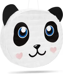 Mini pinanas Panda colorés, en papier, grande taille, décoration de fête d'anniversaire, jouet pour enfants