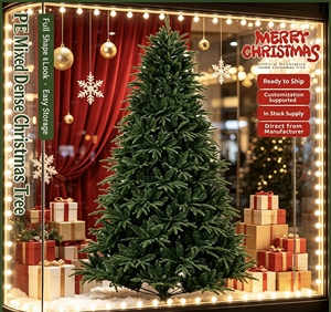 Árbol de <span class=keywords><strong>Navidad</strong></span> Artificial al por Mayor, Forma Completa, PE Mixto Denso, Decoraciones Navideñas <span class=keywords><strong>para</strong></span> el Hogar y la Sala de Estar - Product Image 1