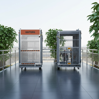 Monte-charge de chantier électrique haute efficacité, capacité 2000 kg, hauteur de levage max. 150 m, vitesse 33 m/min, commande moteur et engrenages VFD