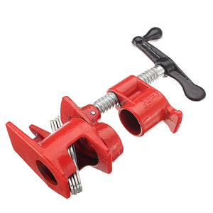 QY Pipe <b>Clamp</b> 4 In Carbon Steel Heavy Duty Woodworking Panel <b>Clamp</b> Vertical Fixed Hand Crank - Product Image 2