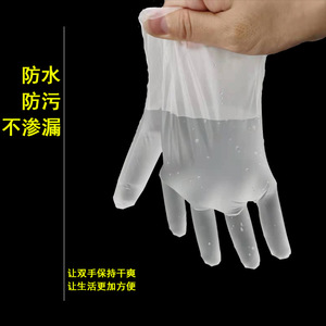 ถุงมือ TPE แบบใช้แล้วทิ้ง QL ขนาดเดียวใช้ได้กับทุกคน กันน้ำ กันน้ำมัน สำหรับแปรรูปอาหารอเนกประสงค์ - Product Image 4