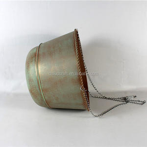 Fioriera <span class=keywords><strong>da</strong></span> <span class=keywords><strong>appendere</strong></span> elegante per <span class=keywords><strong>piante</strong></span> <span class=keywords><strong>da</strong></span> interno esterno Design moderno durevole facile <span class=keywords><strong>da</strong></span> <span class=keywords><strong>appendere</strong></span> in rame zincato metallo vaso di fiori - Product Image 6