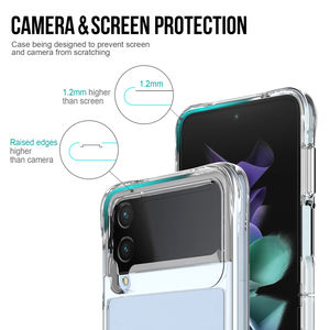 Pour <span class=keywords><strong>Galaxy</strong></span> <span class=keywords><strong>Z</strong></span> Flip 4 5 6 Transparent Hard PC Anti-knock Back Cover Case pour <span class=keywords><strong>Samsung</strong></span> <span class=keywords><strong>Galaxy</strong></span> <span class=keywords><strong>Z</strong></span> Flip 3 2 <span class=keywords><strong>5G</strong></span> Case Bumper Phone Shell - Product Image 6
