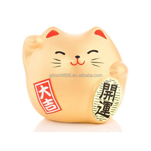 Ensemble de 6 chats <span class=keywords><strong>porte</strong></span>-bonheur japonais Maneki Neko, <span class=keywords><strong>chat</strong></span> de bienvenue qui apporte la <span class=keywords><strong>chance</strong></span>, décorations en céramique, décorations de <span class=keywords><strong>chat</strong></span> <span class=keywords><strong>porte</strong></span>-bonheur pour la maison - Product Image 3