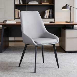 Sedia da Studio con <span class=keywords><strong>Angoli</strong></span> Arrotondati, Design Sicuro, Cuciture Resistenti, Superficie Anti-Usura, Sedia da Pranzo in Pelle PU - Product Image 1