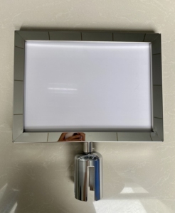 Gouden Zilveren Vrijstaande Roestvrijstalen Bewegwijzering A4/A3 Metalen Frame <span class=keywords><strong>Stanchion</strong></span> Bordhouders Voor Wachtrij Barrières - Product Image 6