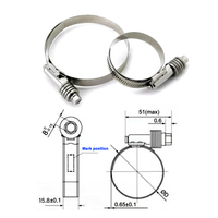 Collier de serrage à couple constant, à ressort, en acier inoxydable, pour système de refroidissement