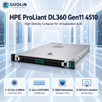 Server Rak 1U HPE ProLiant DL360 Gen11 4510 Unit Berkinerja Tinggi untuk Inferensi AI dan Analisis Big Data
