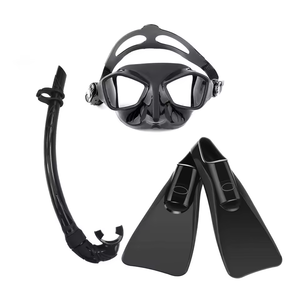 Équipement de plongée BSCI Vente directe d'usine Ensembles d'apnée en silicone pour adultes avec palmes - Product Image 2