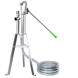 Pompa Manuale per Pozzo in Acciaio Inossidabile, Pompa Acqua a Manovella Stile Antico, Macchinario per Trattamento Acqua - Product Image 1