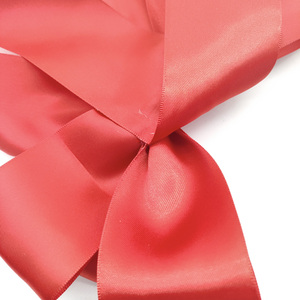 Grand nœud en ruban de satin de luxe en gros avec adhésif pour arbre de Noël, porte de placard, guirlande, décoration artisanale, nœud pré-fabriqué - Product Image 4