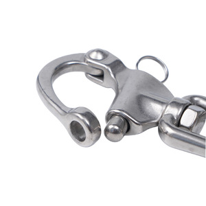 Manille pivotante en acier inoxydable Hirohiro, type fourche circulaire, 70mm, 87mm, 128mm, accessoires marins - Product Image 3