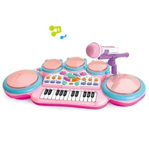 Multifunctioneel Elektronisch Orgel 24 Piano Keyboard Speelgoed Met Lichte Drum Microfoon Voor Kinderen Meisjes