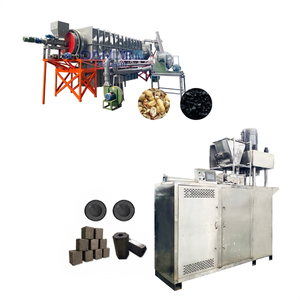 Ligne de production de charbon de coco et machine à briquettes à carbonisation continue à moteur, haute efficacité, économie d'énergie - Product Image 1